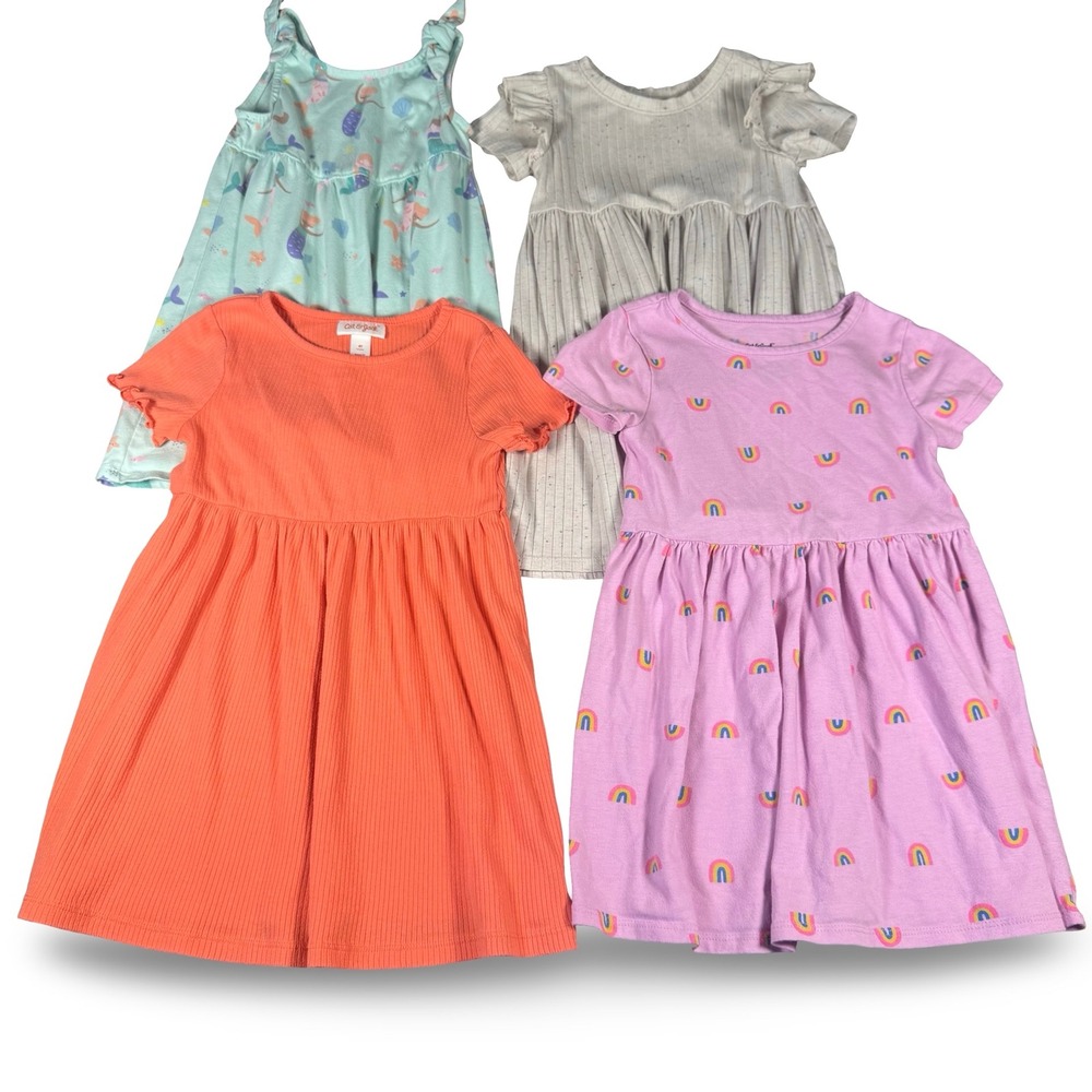 Girls 4t summer dresses casual cute lot of 4